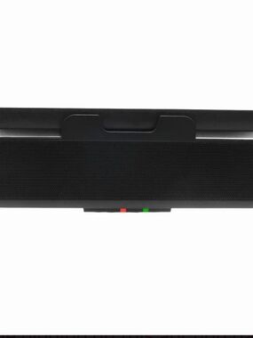 Portable Black Soundbar Speaker with Integrated Controls